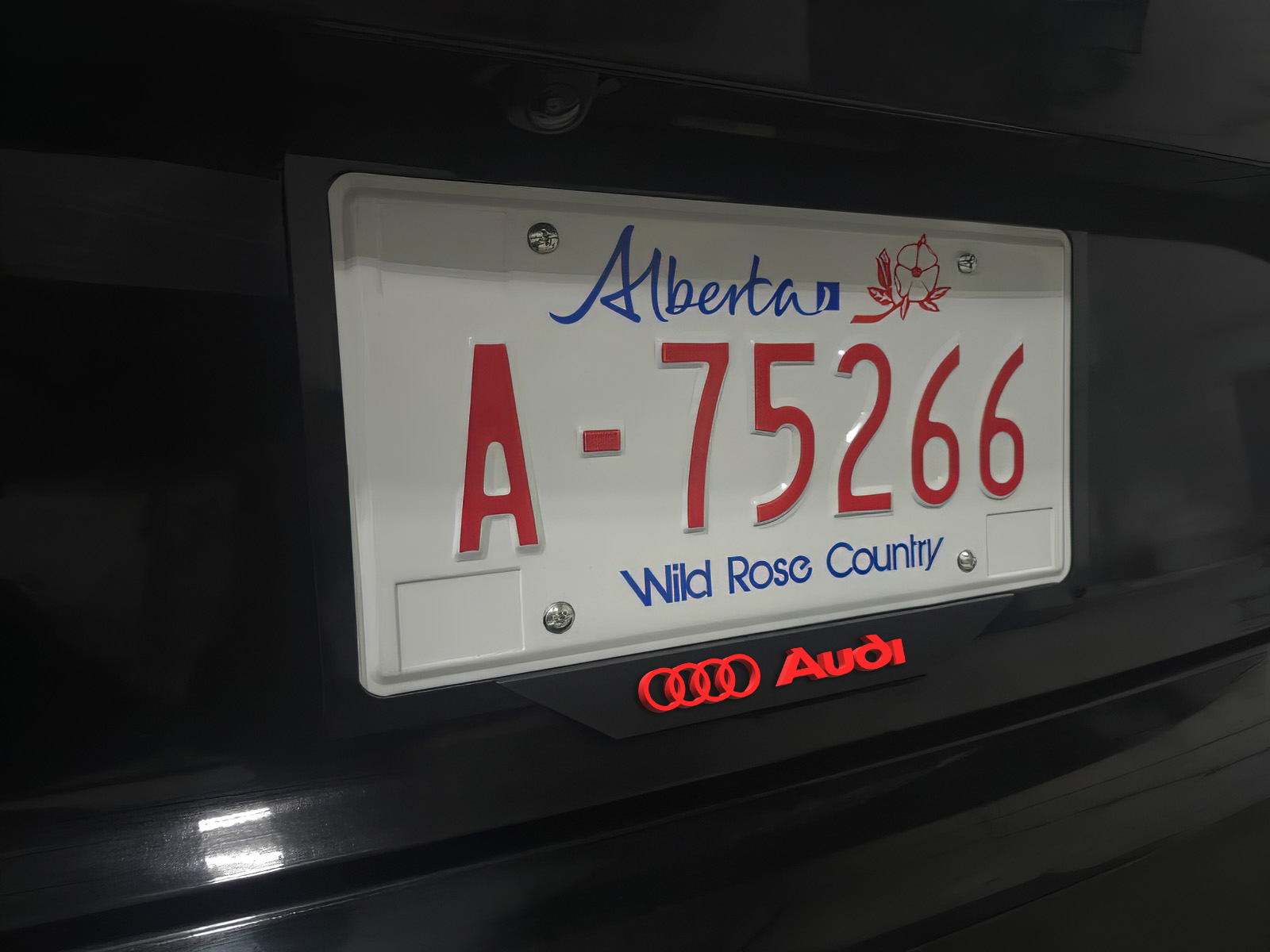 audi license plate frame – black acrylic – white / red / blue text – premium car accessory audi license plate frame – black acrylic – white / red / blue text – premium car accessory